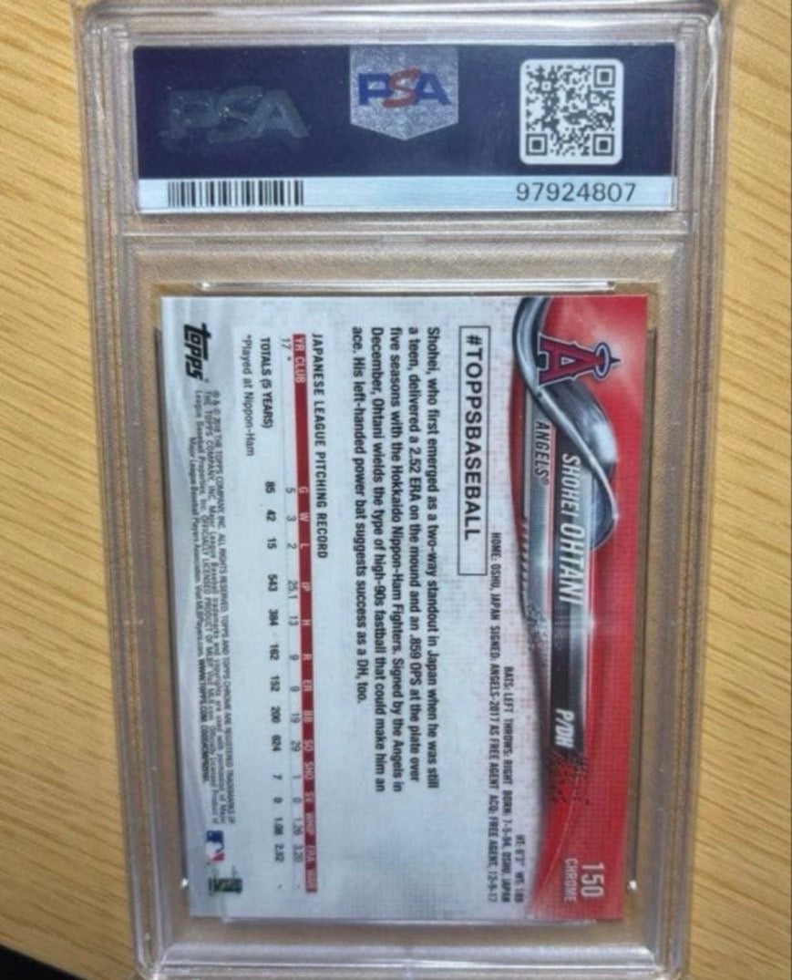 『PSA10』2018 Topps Chrome SHOHEI OHTANI 大谷翔平 PITCHING