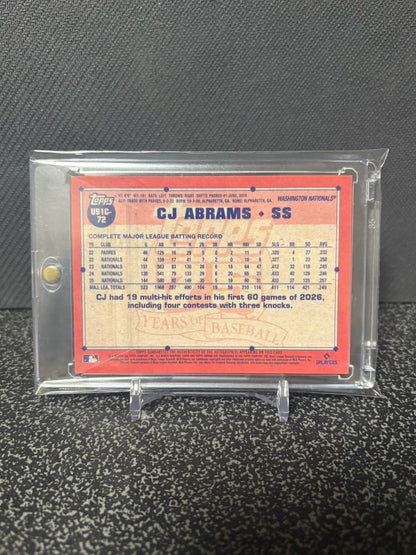 Topps chrome CJ ABRAMS auto /5 CJ エイブラムス 5枚限定 直筆サイン