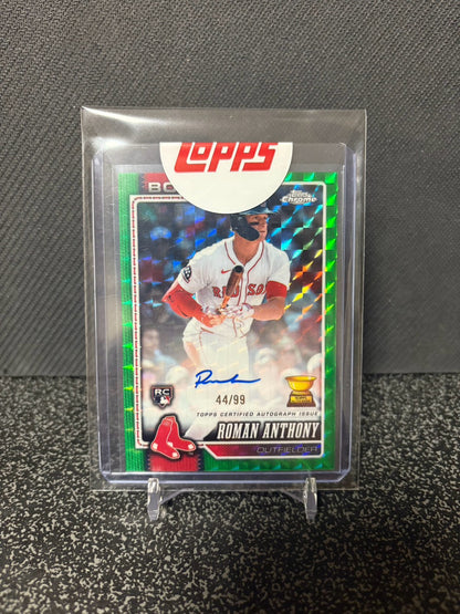 Topps chrome ROMAN ANTHONY RC auto /99 ロマン・アンソニー ルーキー直筆サイン 99枚限定