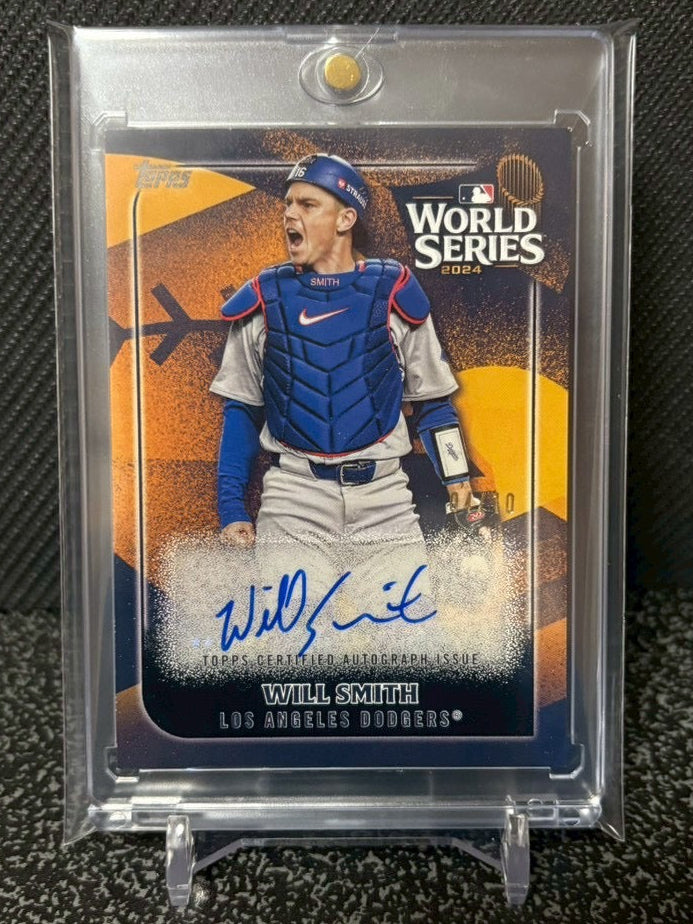 2025 Topps WORLD SERIES CHAMPION AUTOGRAPH CARD WILL SMITH /10