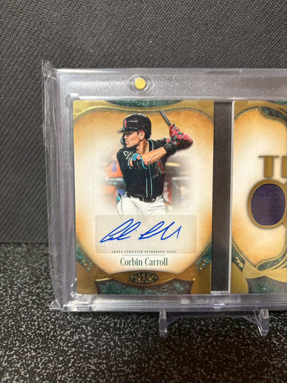 Topps Tier1 コービン・キャロル 直筆サインブックレット 49枚限定 Corbin CARROLL auto /49