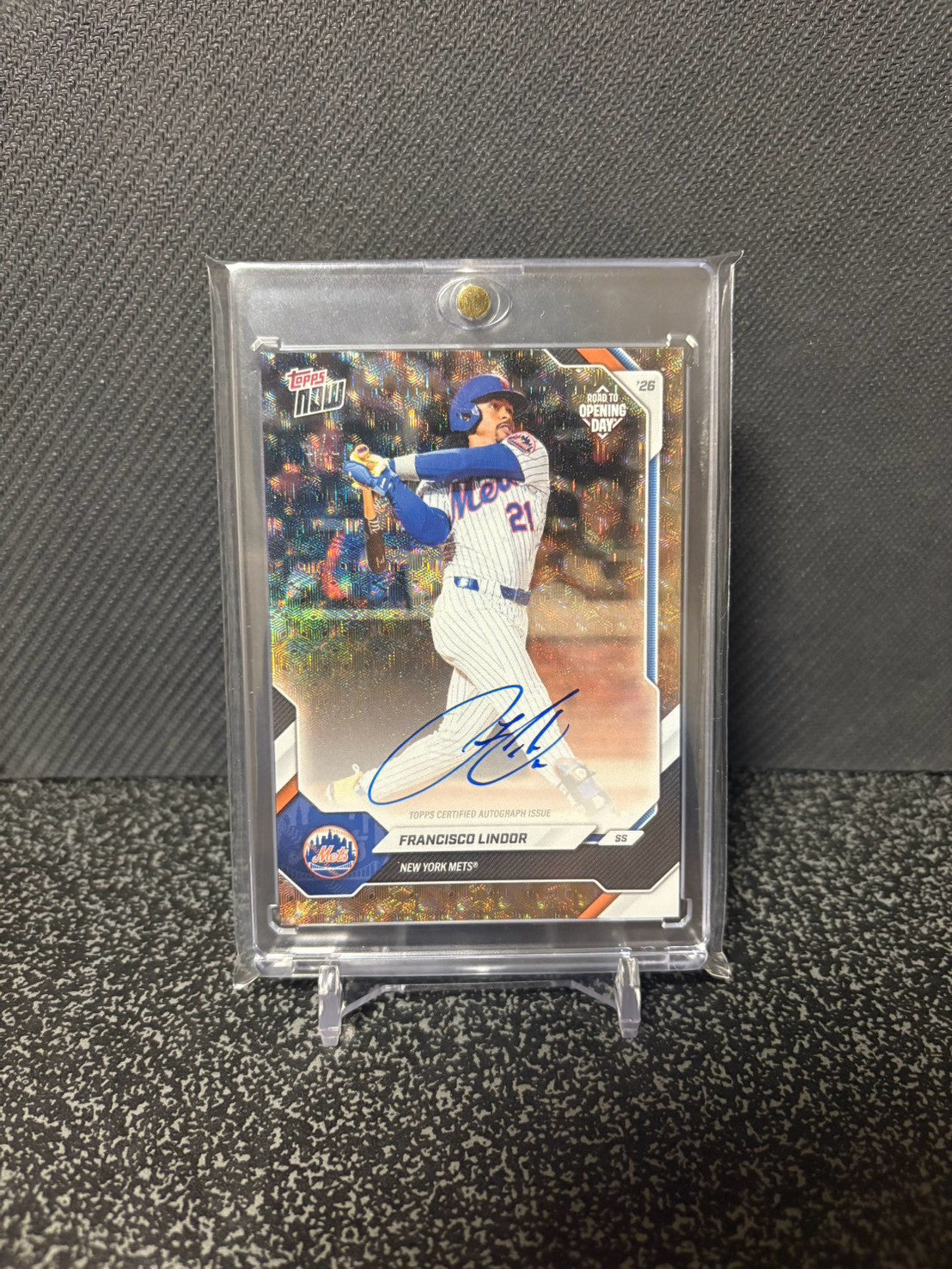 Topps Road to Opening Day FRANCISCO LINDOR auto 1/1 Foilfractor フランシスコ・リンドーア 直筆サイン 1枚限定