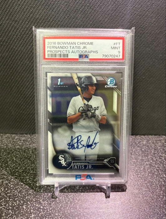 Topps Chrome 1st Bowman Fernando Tatís Jr. autograph