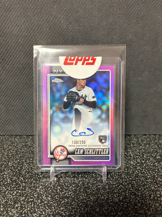 Topps chrome キャム・シュリットラー RC 直筆サイン 250枚限定 CAM SCHLITTLERRC auto /250
