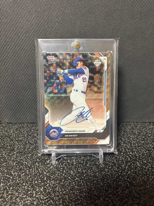 Topps Road to Opening Day FRANCISCO LINDOR auto 1/1 Foilfractor フランシスコ・リンドーア 直筆サイン 1枚限定