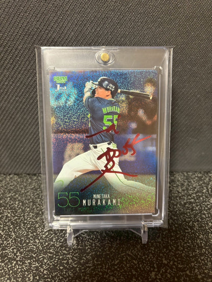 BBM 2024 1st version MUNETAKA MURAKAMI Red Foil Sign /25
