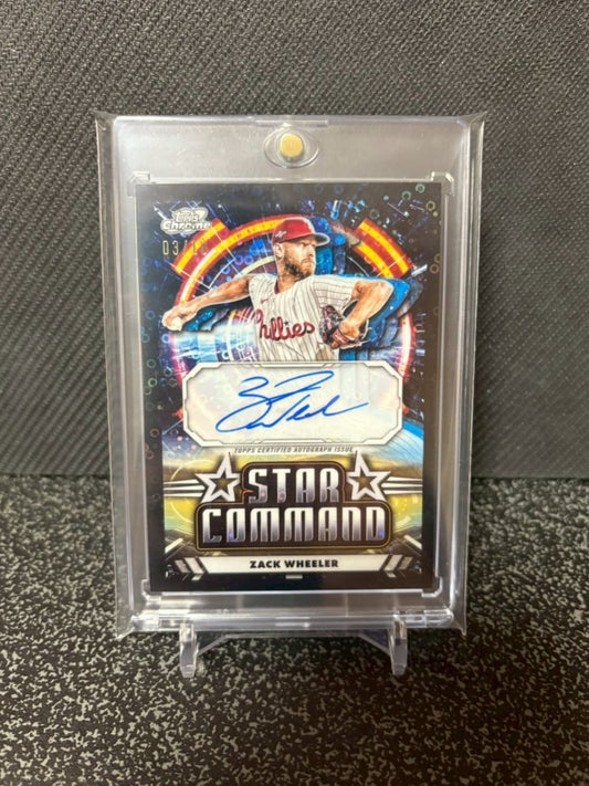 2024 TOPPS COSMIC CHROME ZACK WHEELER
STAR COMMAND
AUTOGRAPH VARIATION /10