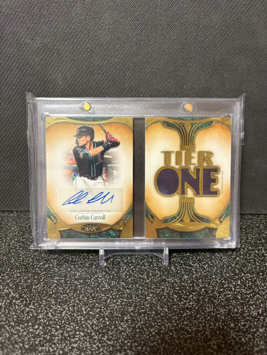 Topps Tier1 コービン・キャロル 直筆サインブックレット 49枚限定 Corbin CARROLL auto /49