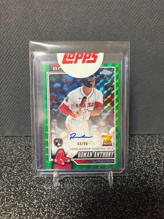 Topps chrome ROMAN ANTHONY RC auto /99 ロマン・アンソニー ルーキー直筆サイン 99枚限定