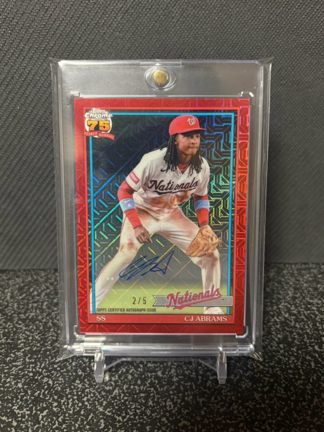 Topps chrome CJ ABRAMS auto /5 CJ エイブラムス 5枚限定 直筆サイン