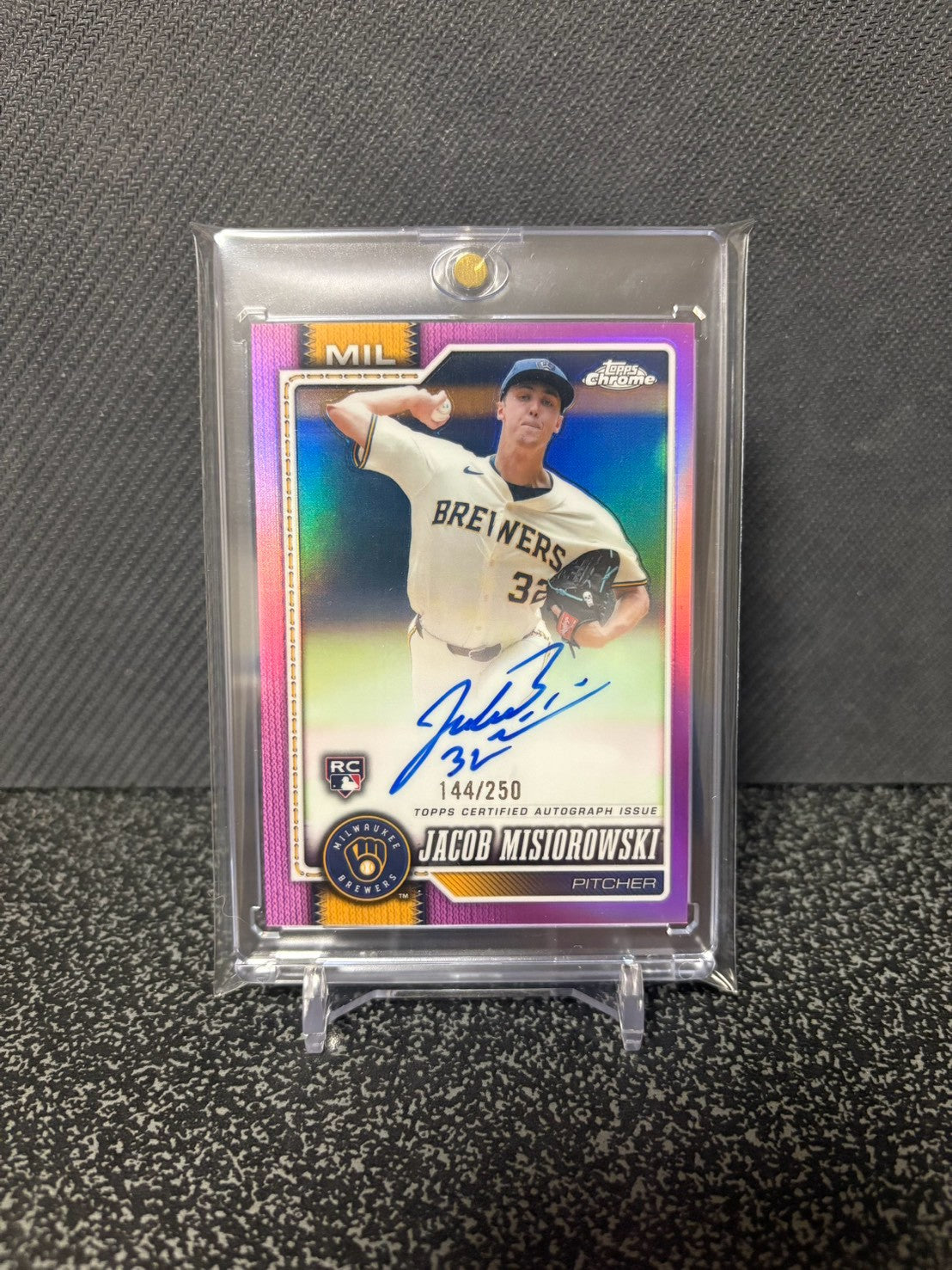 Topps chrome JACOB MISIOROWSKI RC auto /250 ジェイコブ・ミジオロウスキー ルーキー直筆サイン 250枚限定