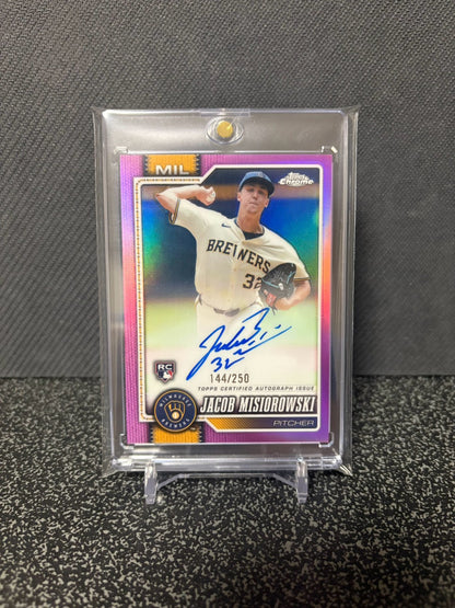 Topps chrome JACOB MISIOROWSKI RC auto /250 ジェイコブ・ミジオロウスキー ルーキー直筆サイン 250枚限定