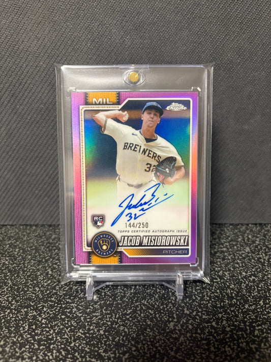Topps chrome JACOB MISIOROWSKI RC auto /250 ジェイコブ・ミジオロウスキー ルーキー直筆サイン 250枚限定