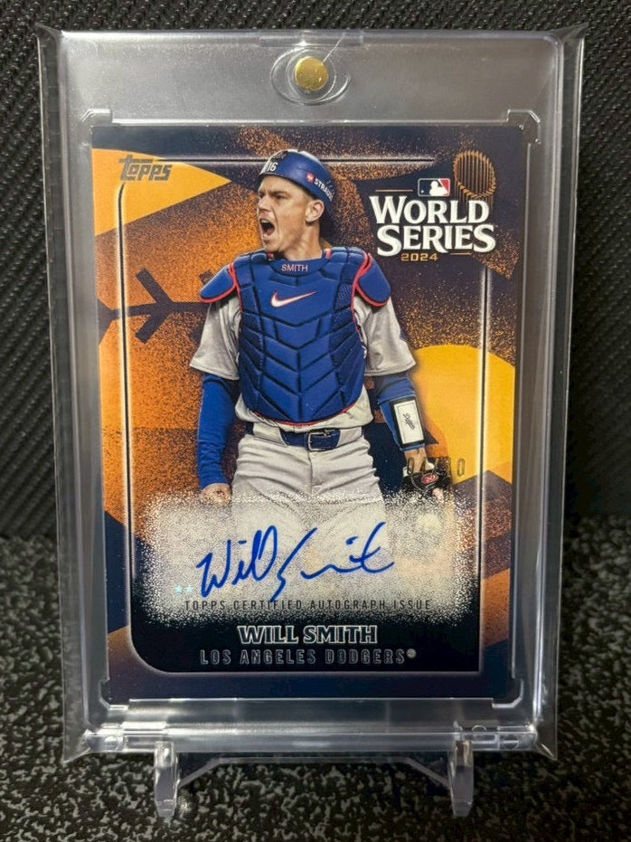 2025 Topps WORLD SERIES CHAMPION AUTOGRAPH CARD WILL SMITH /10