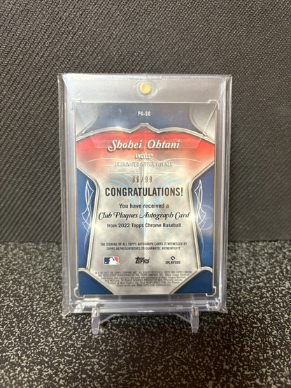 Topps Chrome 2022 SHOHEI OHTANI AUTOGRAPH /99 Los Angeles Angels Ver.
