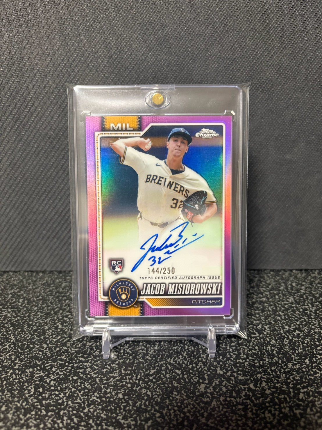 Topps chrome JACOB MISIOROWSKI RC auto /250 ジェイコブ・ミジオロウスキー ルーキー直筆サイン 250枚限定