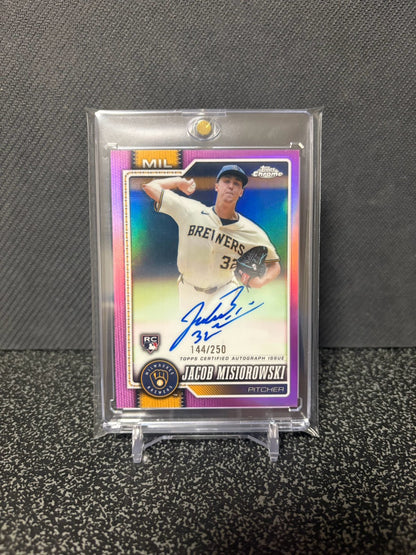 Topps chrome JACOB MISIOROWSKI RC auto /250 ジェイコブ・ミジオロウスキー ルーキー直筆サイン 250枚限定