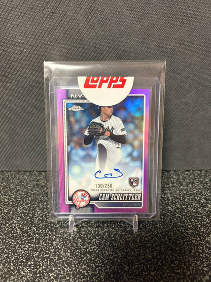 Topps chrome キャム・シュリットラー RC 直筆サイン 250枚限定 CAM SCHLITTLERRC auto /250